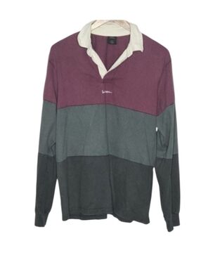 Urban Outfitters Ites Frans Colorblocked Rugby Shirt *flaw*
